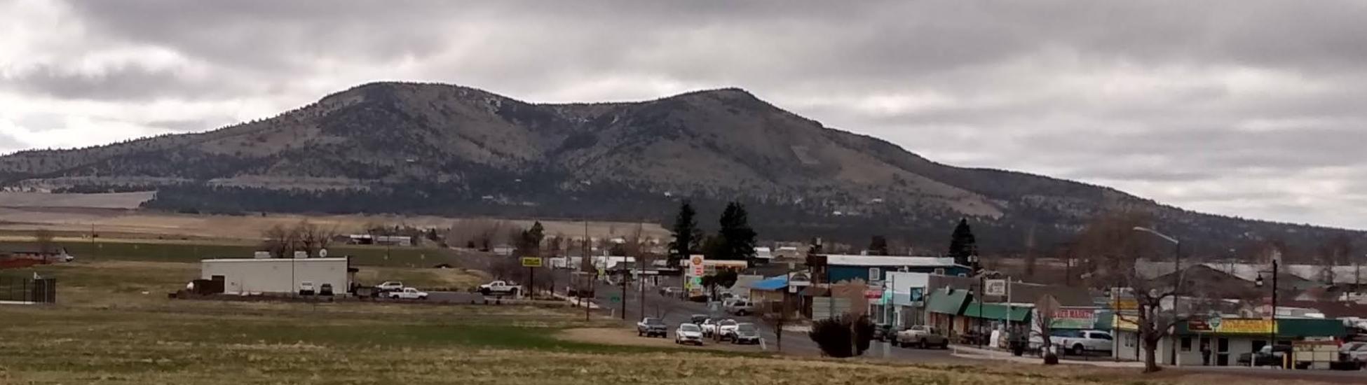 Culver Mountain overlooking the town
